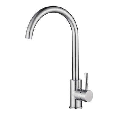 Contemporary ceramic cartridge 304 stainless steel taps water tap mixer kitchen faucet for sink